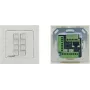 Kramer Electronics RC-208 Ενσύρματος πίνακας ελέγχου με 8 προγραμματιζόμενα κουμπιά, RS-232/RS-485/Ethernet, Λευκό