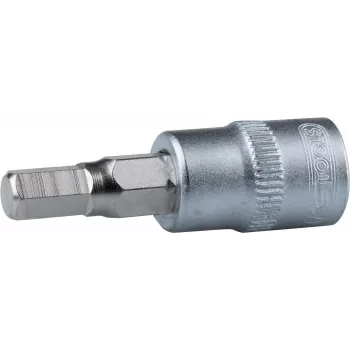 KS TOOLS 1/4 Ίντσες Καστάνια Bit Inbus 3mm Σφυρήλατο Χάλυβας Χρωμίου-Βαναδίου Ματ Χρωμιωμένο 911.1436