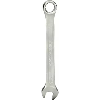 KS TOOLS πολύγωνο-γερμανικό κλειδί 10 mm, χάλυβας χρωμίου-βαναδίου, ματ σατινέ επιχρωμιωμένο, DIN 3113 Form A, ISO 3318, ISO 7738 (BT011910)