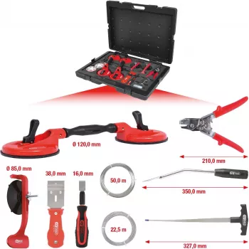 KS TOOLS MASTER Σετ εργαλείων τοποθέτησης και αφαίρεσης παρμπρίζ, 13 τεμ. (140.1065)