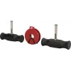 KS Tools σετ λαβής σύρματος τραβήγματος, 3 τεμάχια, εύκαμπτοι άξονες ελατηρίου χάλυβα, εργονομικές λαβές 2 συστατικών, 160/180/200 mm, BT681150