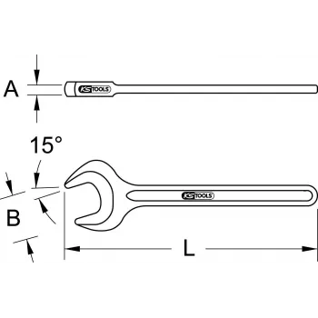 KS TOOLS Μεμονωμένο κλειδί καστάνιας κρούσης, 40 mm (517.0540)