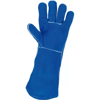 KS TOOLS γάντια συγκόλλησης δερμάτινα μακριά, XL (985.7040)
