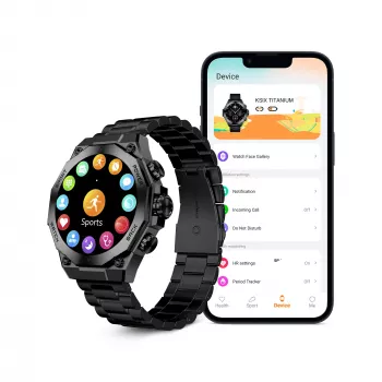 KSIX Smartwatch TITANIUM, Μαύρο
