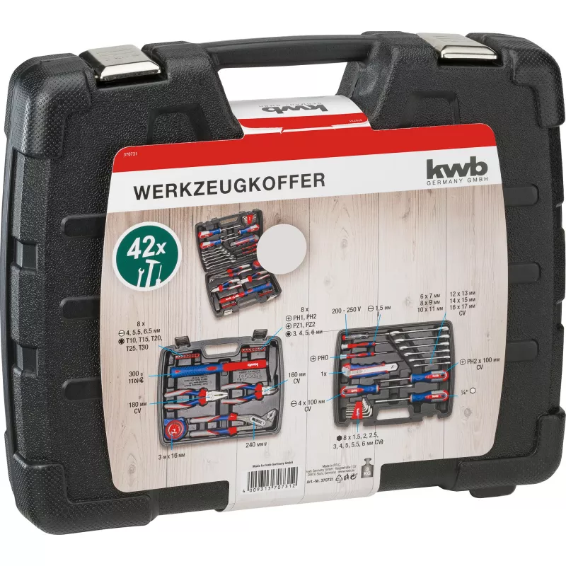 KWB 370733 Σετ εργαλείων DIY 42 τεμ. σε βαλίτσα (29x34x7 cm)