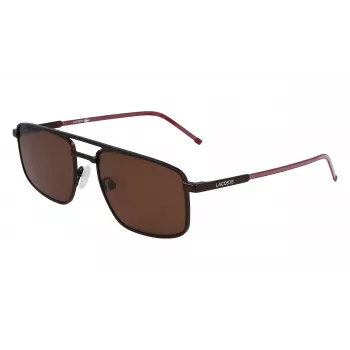 Lacoste L255S-5619201 ανδρικά ορθογώνια γυαλιά ηλίου - σκελετός Havana/tortoise, πράσινοι φακοί, 56/19/145 mm