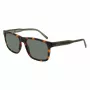 Lacoste L6025S-214 Ανδρικά ορθογώνια γυαλιά ηλίου - Havana/γκρι - 56/17/145 mm