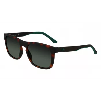 Lacoste L956S-230 ανδρικό γυαλί ηλίου Havana καφέ ορθογώνιο ασετάτ 55mm