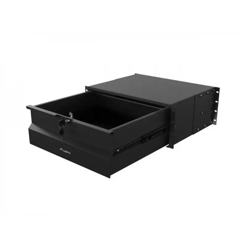 LANBERG Ράφι Σταθερό 4U 19 inch 360mm Μαύρο Αντοχή 90kg