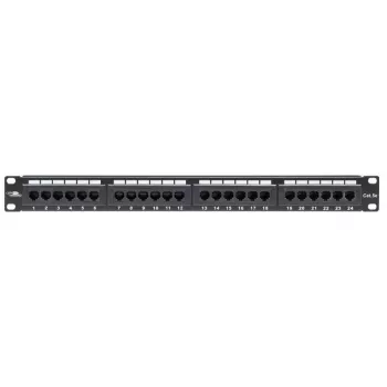 LANVIEW LPP110 1U 24-Port Cat5e RJ-45 Μη θωρακισμένο Patchpanel (Krone IDC)