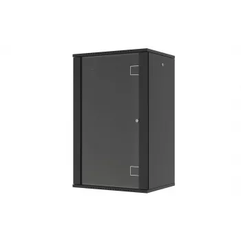 LANVIEW Quick Assembly Flat Pack 19 – 19 ιντσών επιτοίχιο κουτί (6U, 600x450x320mm, πόρτα από κρύσταλλο ασφαλείας, μαύρο)