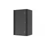 LANVIEW Quick Assembly Flat Pack 19 – 19 ιντσών επιτοίχιο κουτί (6U, 600x450x320mm, πόρτα από κρύσταλλο ασφαλείας, μαύρο)