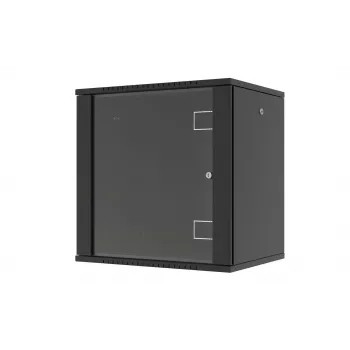 LANVIEW Quick Assembly Flat Pack 19 Επιτοίχιο Κουτί 9U Μαύρο