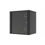 LANVIEW Quick Assembly Flat Pack 19 Επιτοίχιο Κουτί 9U Μαύρο
