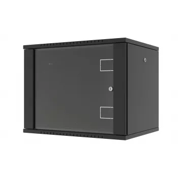 LANVIEW RWF09U45BL 9U 19 ιντσών επίτοιχο rack με γρήγορη συναρμολόγηση flatpack, μαύρο