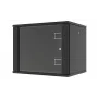 LANVIEW RWF09U45BL 9U 19 ιντσών επίτοιχο rack με γρήγορη συναρμολόγηση flatpack, μαύρο