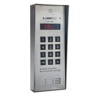 Laskomex CD-2600R Μονάδα Ηχητικής Ενδοεπικοινωνίας Πόρτας με Αναγνώστη RFID από Ανοξείδωτο Χάλυβα, Επιτοίχια Τοποθέτηση