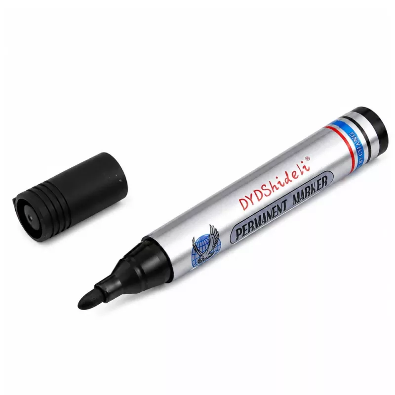LEAN Μόνιμος μαρκαδόρος αδιάβροχος μύτη μαύρο 1 τεμ.