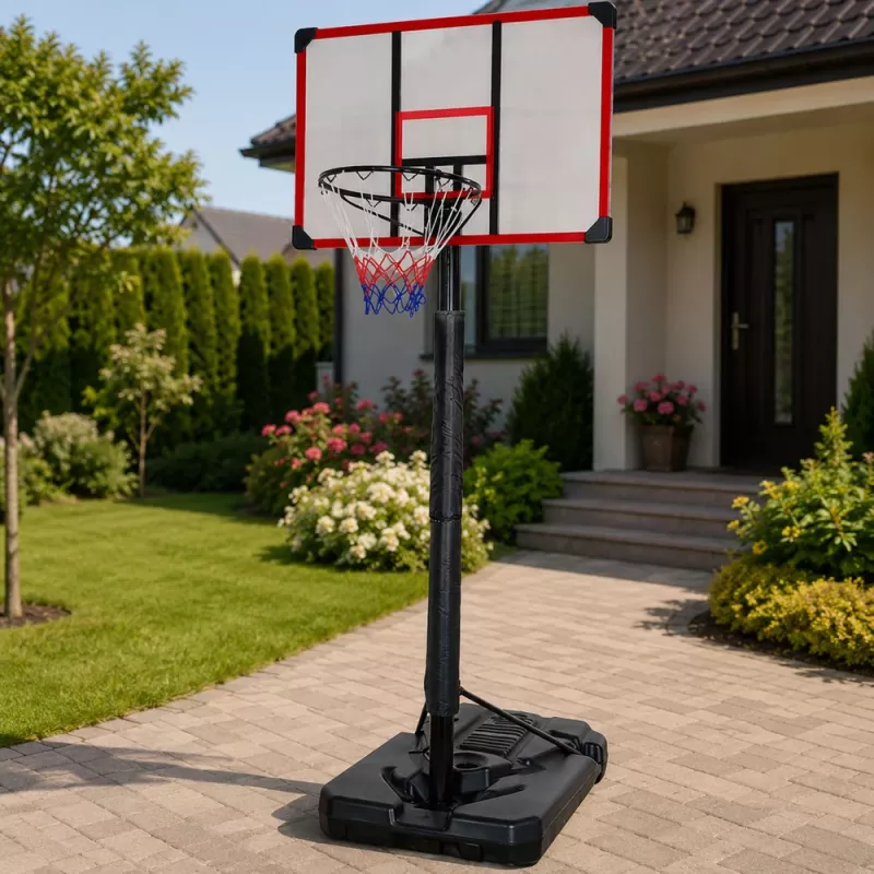 LEAN SPORT μπασκέτα κινητή ρυθμιζόμενη βάση 200-305cm