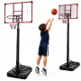 LEAN SPORT μπασκέτα κινητή ρυθμιζόμενη βάση 200-305cm