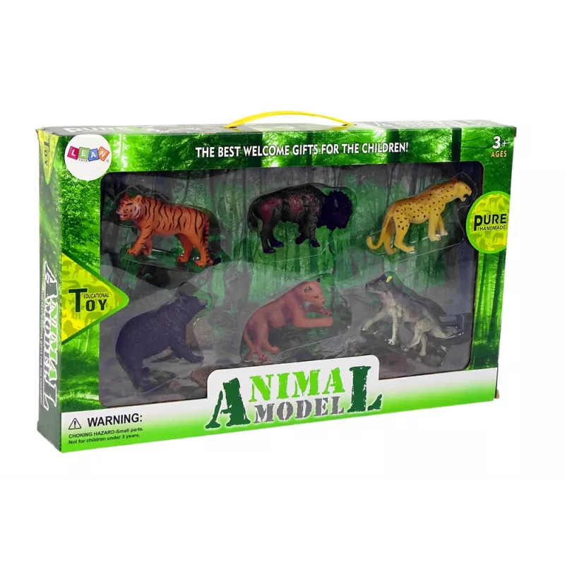 LEAN TOYS σετ φιγούρες άγριων ζώων Αφρικής αρκούδα τίγρης
