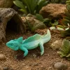 LEAN TOYS Agama Lizard Sailboat λαστιχένια φιγούρα stretchable ρεαλιστική 16 cm