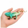 LEAN TOYS Agama Lizard Sailboat λαστιχένια φιγούρα stretchable ρεαλιστική 16 cm
