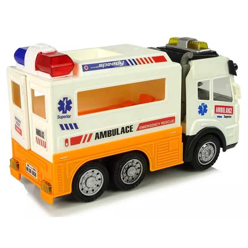 LEAN TOYS Ασθενοφόρο με Μπαταρία, Φως και Ήχο