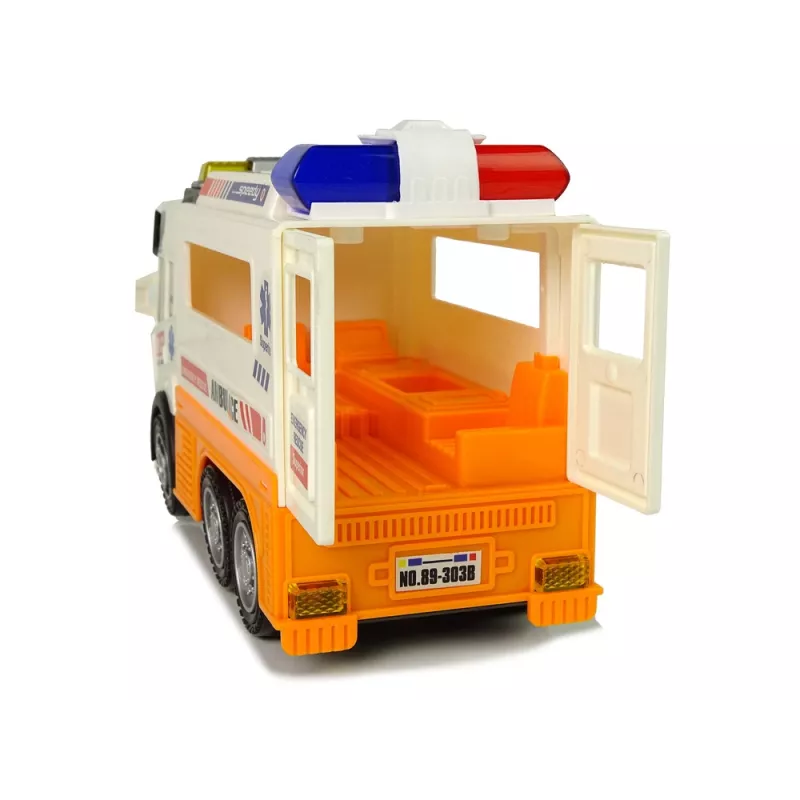 LEAN TOYS Ασθενοφόρο με Μπαταρία, Φως και Ήχο
