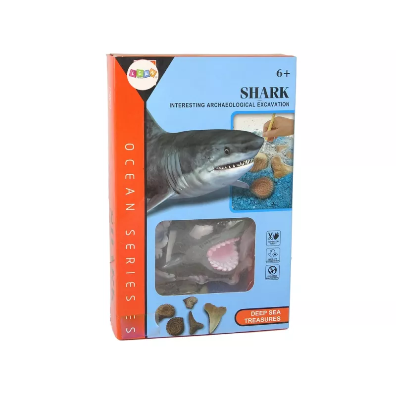 LEAN TOYS Αμμωνίτης καρχαρίας σετ ανασκαφής και εκπαίδευσης