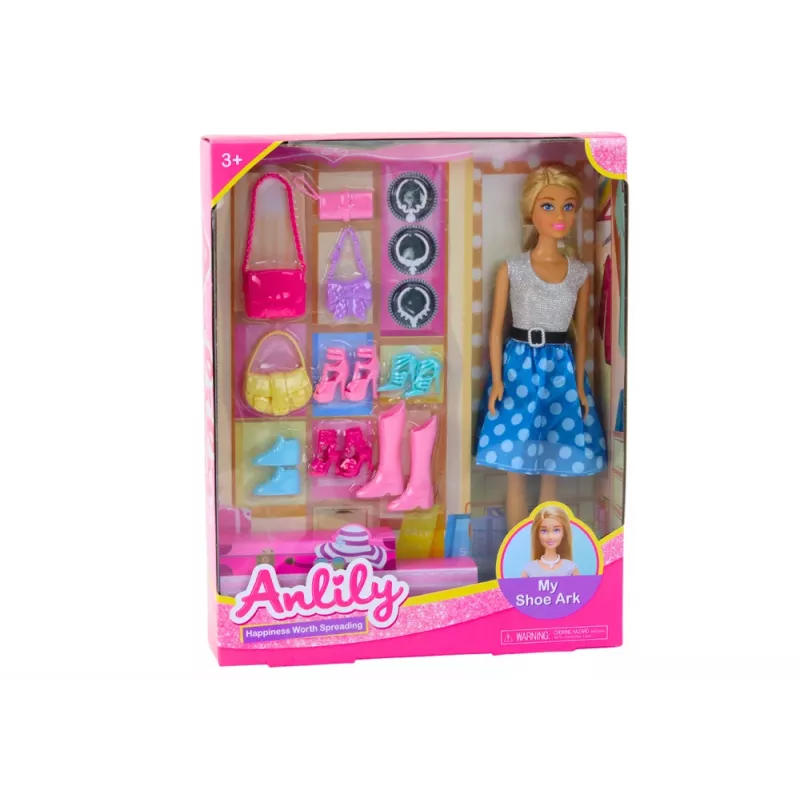 LEAN TOYS Anlily Σετ κούκλας ρούχα αξεσουάρ έξτρα