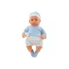 LEAN TOYS κούκλα μωρό 46 cm μπλε πιπίλα σκούφος κάλτσες