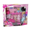 LEAN TOYS Κούκλα Μωρό Emily Αξεσουάρ Αφαιρούμενα Φορέματα