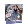 LEAN TOYS Κούκλα Μωρό Emily Κούνια Λουλούδια