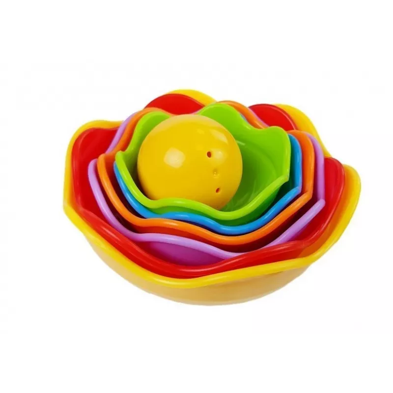 LEAN TOYS Παιδική πυραμίδα κοχύλια