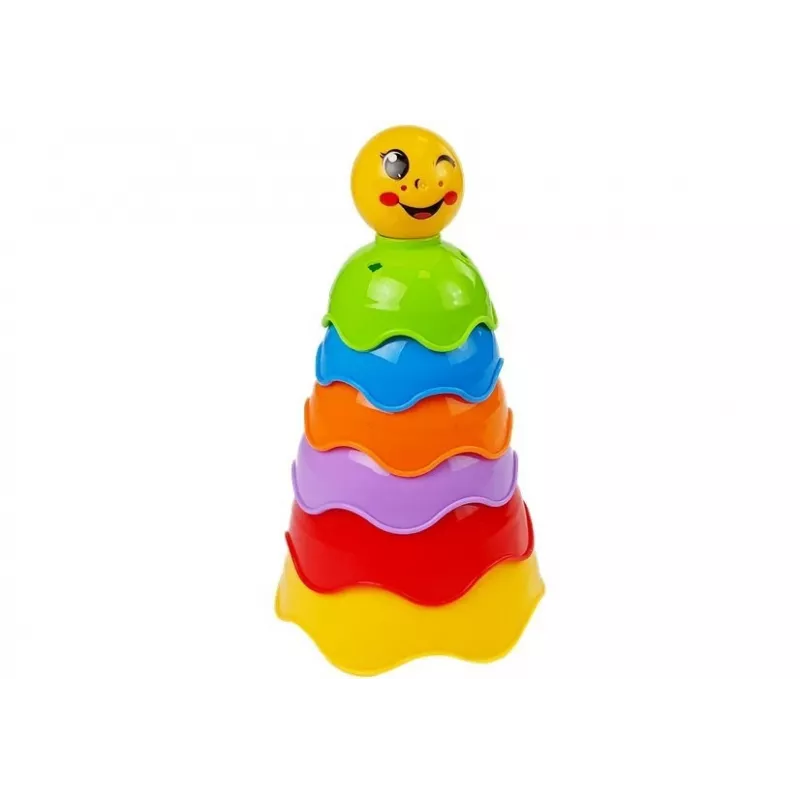 LEAN TOYS Παιδική πυραμίδα κοχύλια