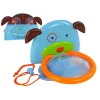 LEAN TOYS Παιχνίδι Μπάνιου Μίνι Μπάσκετ Σκύλος Λαστιχένιο Ψάρι