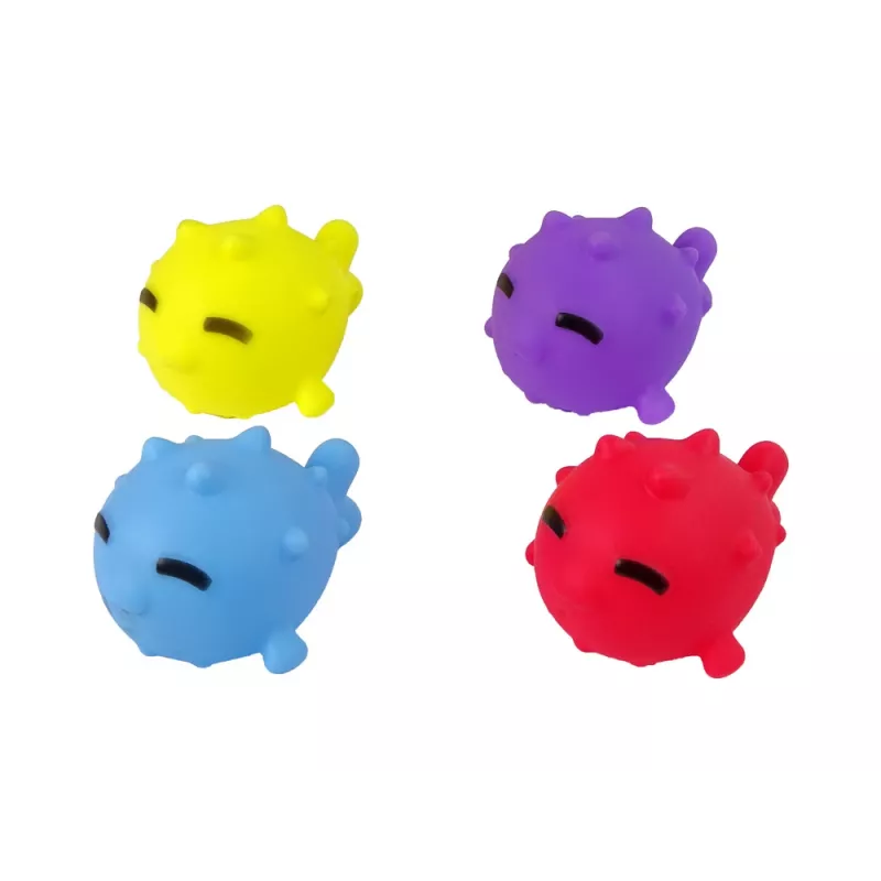 LEAN TOYS Παιχνίδι Μπάνιου Μίνι Μπάσκετ Σκύλος Λαστιχένιο Ψάρι