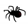 LEAN TOYS Μεγάλη Τριχωτή Αράχνη Black Widow Τηλεχειριζόμενη