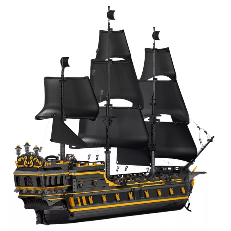 LEAN TOYS Black Pearl Piratenschiff σετ δομικών blocks (5266 τεμάχια)