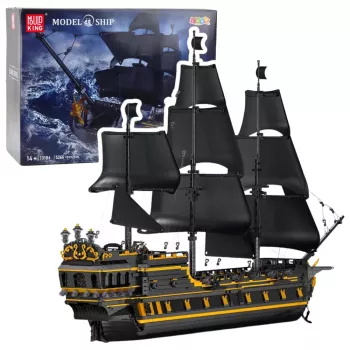 LEAN TOYS Black Pearl Piratenschiff σετ δομικών blocks (5266 τεμάχια)