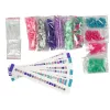 LEAN TOYS Σετ κατασκευής βραχιολιών με πολύχρωμες χάντρες και κουτί αποθήκευσης