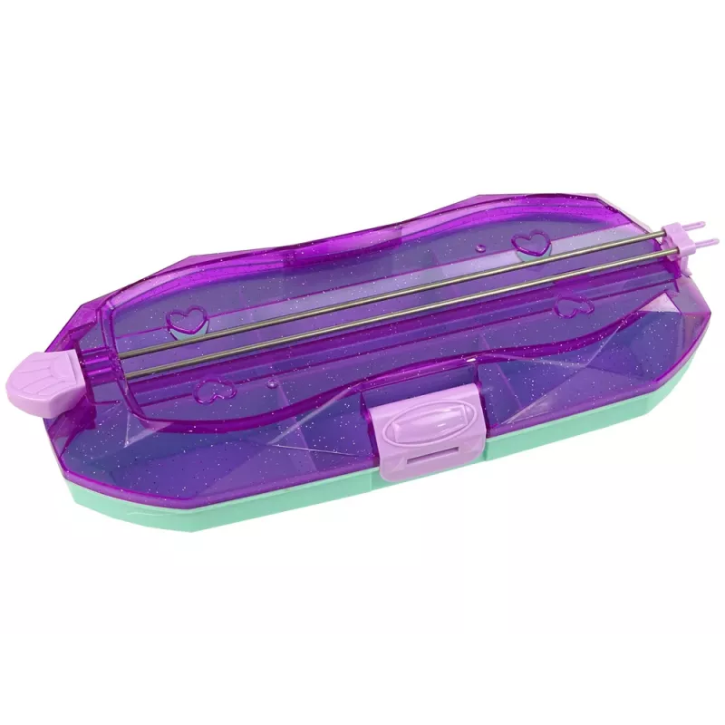 LEAN TOYS Σετ κατασκευής βραχιολιών με πολύχρωμες χάντρες και κουτί αποθήκευσης