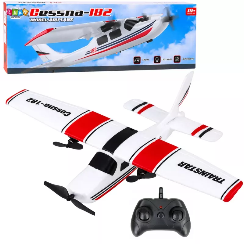 LEAN TOYS Cessna 182 2,4 GHz τηλεχειριζόμενο αεροπλάνο από αφρό