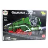 LEAN TOYS 23646 σετ τουβλάκια ατμομηχανή RC με τηλεχειριστήριο και ράγες, 2348 κομμάτια