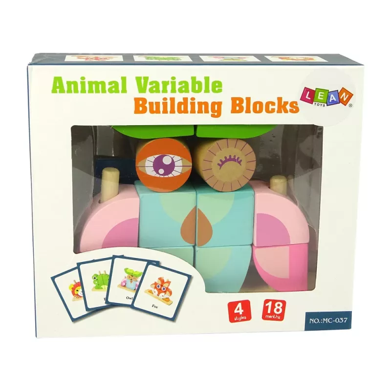 LEAN TOYS Δημιουργικό ξύλινο χωρικό παζλ κουκουβάγια 3D