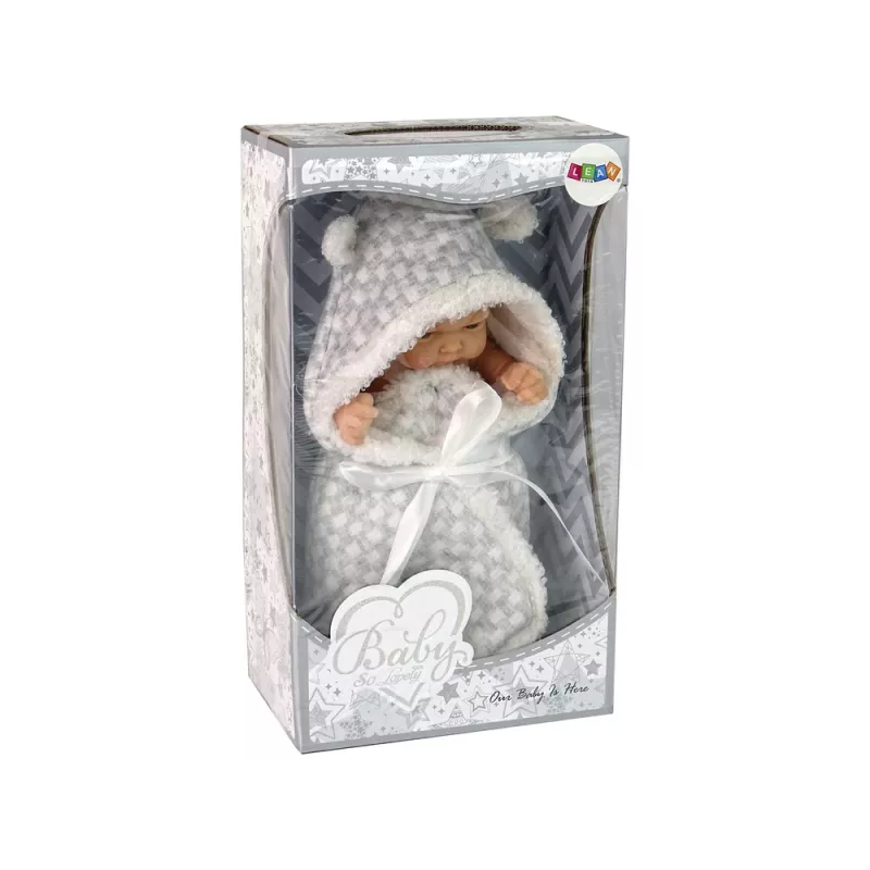 LEAN TOYS χαριτωμένη κούκλα μωρό γκρι Cocard