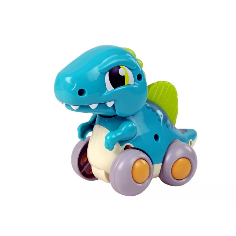 LEAN TOYS Δεινόσαυρος με Ρόδες Μπλε Φιγούρα