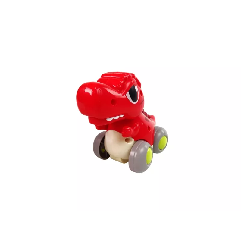 LEAN TOYS Δεινόσαυρος με Ρόδες T-Rex Κόκκινη Φιγούρα