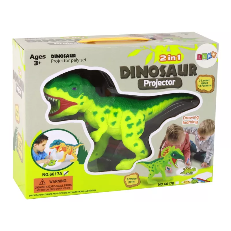 LEAN TOYS προβολέας δεινοσαύρων με μαρκαδόρους & πρότυπα